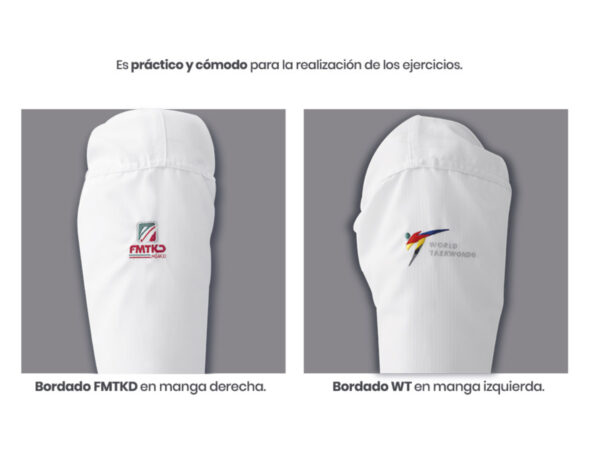 Uniforme Dobok Taekwondo Blanco Tusah - Imagen 3