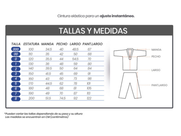 Uniforme Dobok Taekwondo Blanco Tusah - Imagen 4